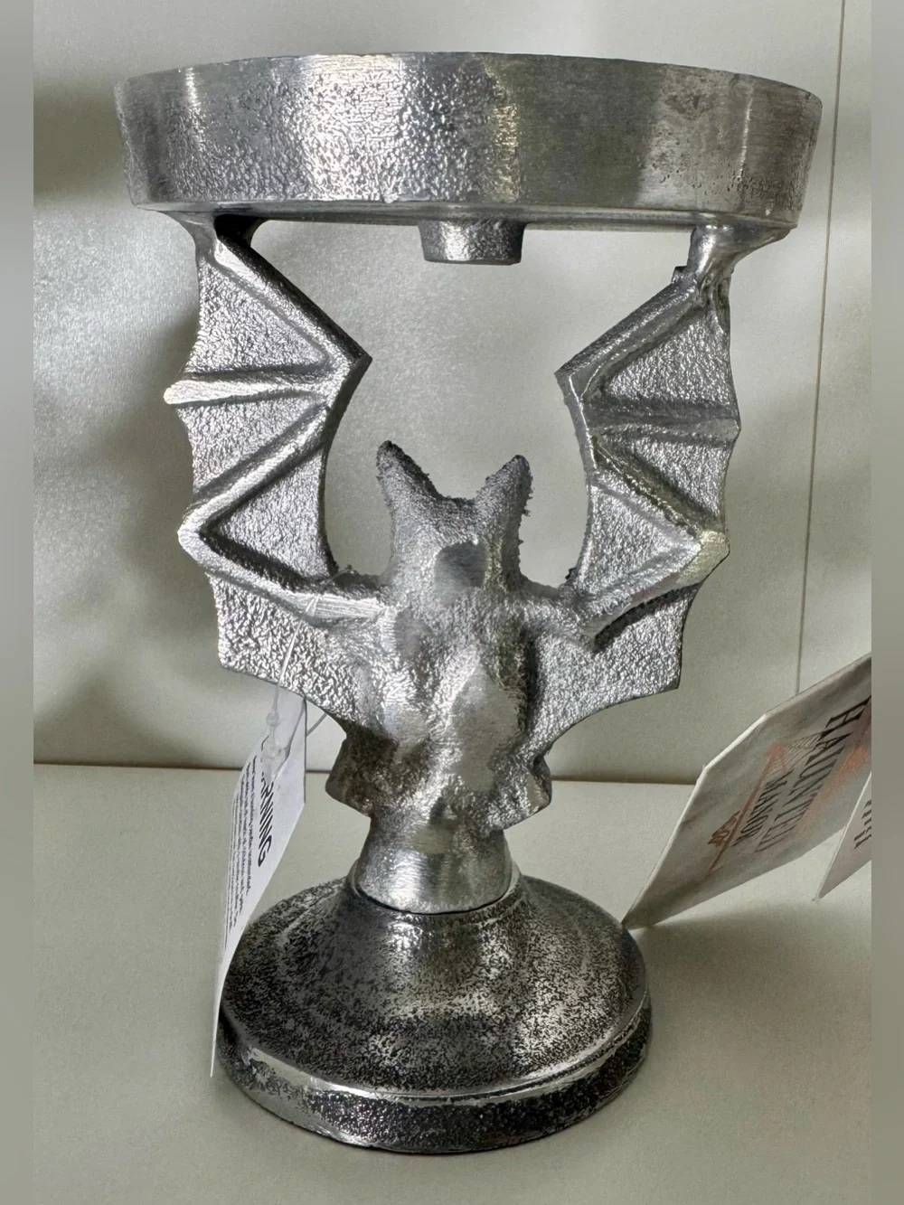 Haunted Manor Bat Candle Pillar Holder - Set of 3 NWT